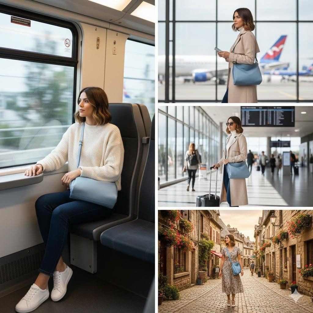 ITALYSHOP24 Schultertasche Damen Tasche Shopper FLECHTOPTIK Hobo Bag Umhängetasche Crossover (Spar-Set: Tasche mit 2 Gürtel, mit Schultergurt), Reisetasche Crossbag Beuteltasche Henkeltasche Urlaub LEDER OPTIK