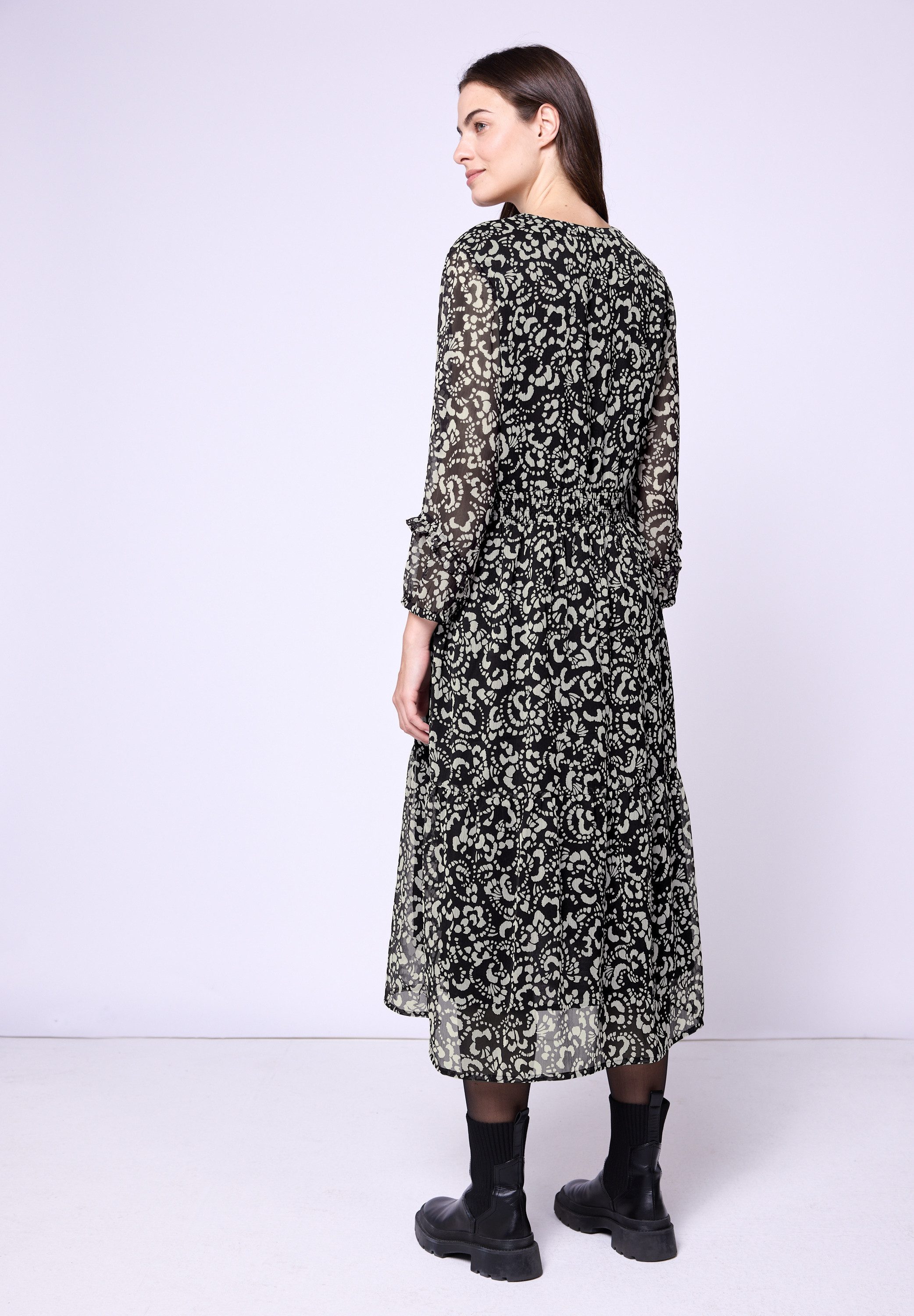 STREET ONE STUDIO Midikleid mit Volant