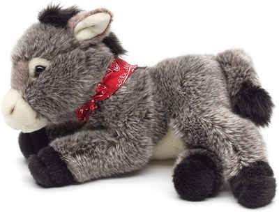 Uni-Toys Kuscheltier »Esel mit Halstuch, liegend - 28 cm (Länge) - Plüsch-Pferd, Plüschtier«, zu 100 % recyceltes Füllmaterial