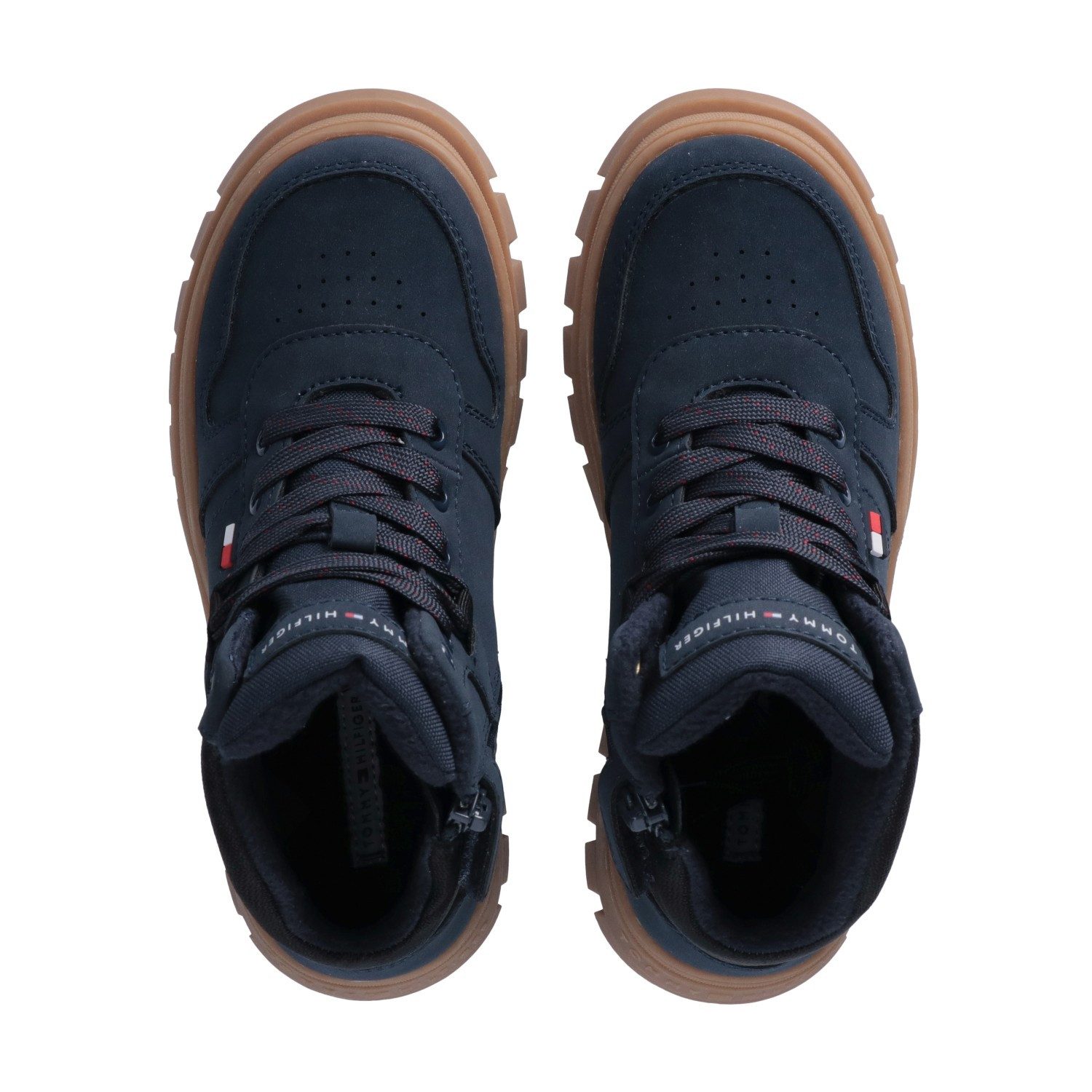 Tommy Hilfiger Schnürboots Herbstboots, Outdoorboots mit weich gepolstertem Schaftrand