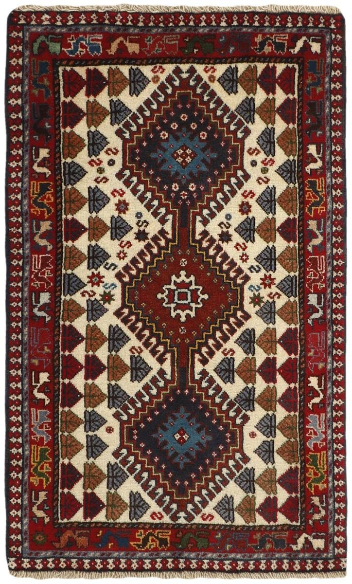 Orientteppich Yalameh 63x100 Handgeknüpfter Orientteppich / Perserteppich, Nain Trading, rechteckig, Höhe: 12 mm