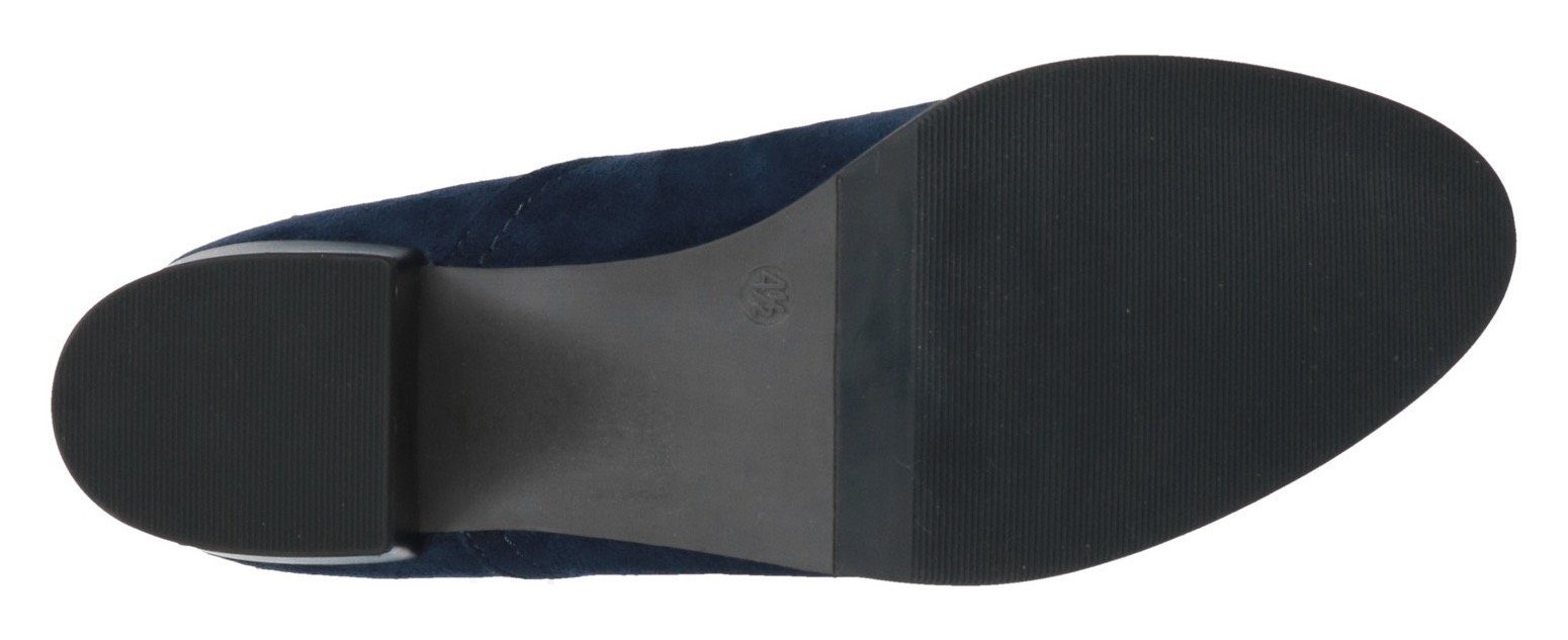 schmale Form dunkelblau Caprice Stretch-XS-Schaft, Stiefel mit