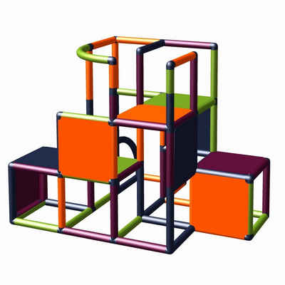 move and stic Klettergerüst PROFI Grundbaukasten, erstes Klettergerüst umbaubar, (Spiel-Spar-Set, komplettes Set), Rutschenanbau möglich, aus recyclebarem Kunststoff, Made in Germany