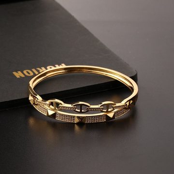 Fivejoy Armkette Zirkonia Armband für Frauen, Vergoldeter Armreif, Non-tarnish bracelet (1-tlg), Kann zu jedem Outfit getragen werden