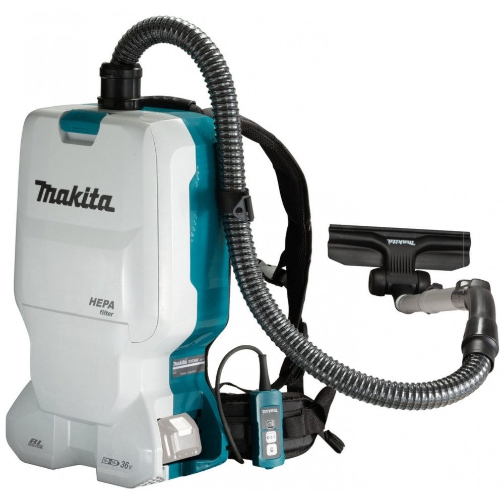 Makita Nass-Trocken-Sauger Makita DVC660Z Rucksackstaubsauger Akku-Gerät., Mit Filterbeutel, Akku-Rucksacksauger mit gepolsterten Schultergurten