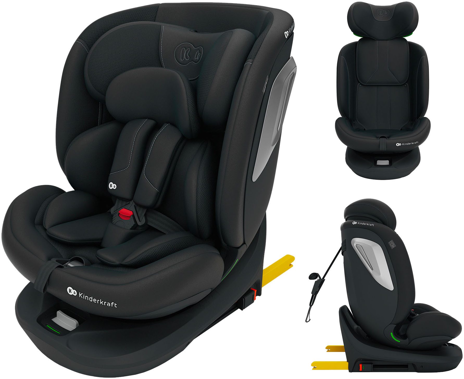 Kinderkraft Autokindersitz I-GROW 2 PLUS, ab: Geburt, bis: 12 Jahren, ab: 40 cm, bis: 150 cm, 360° – drehbarer Kindersitz