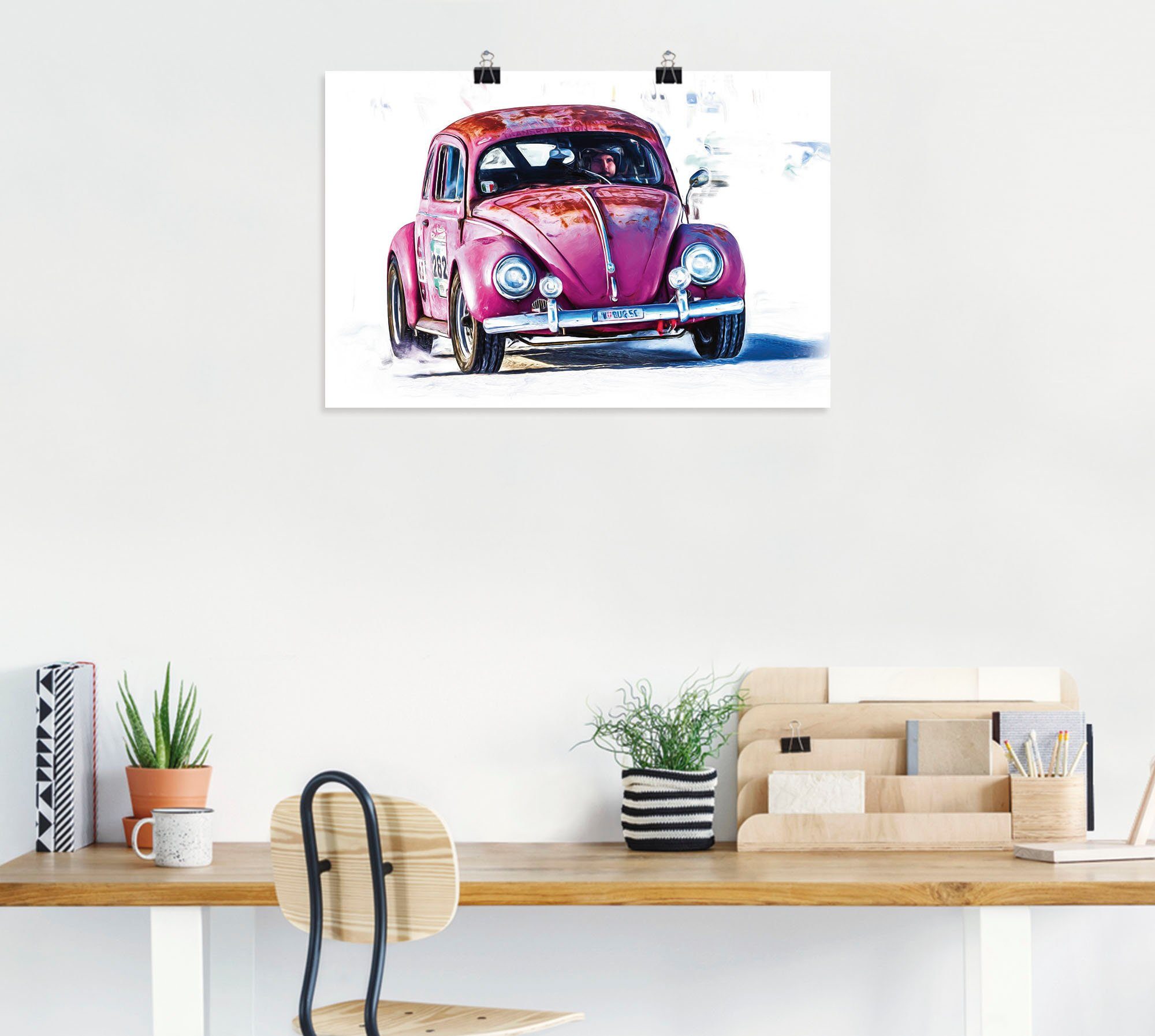 Artland Poster Kleiner Flitzer, Auto (1 St), ohne Rahmen