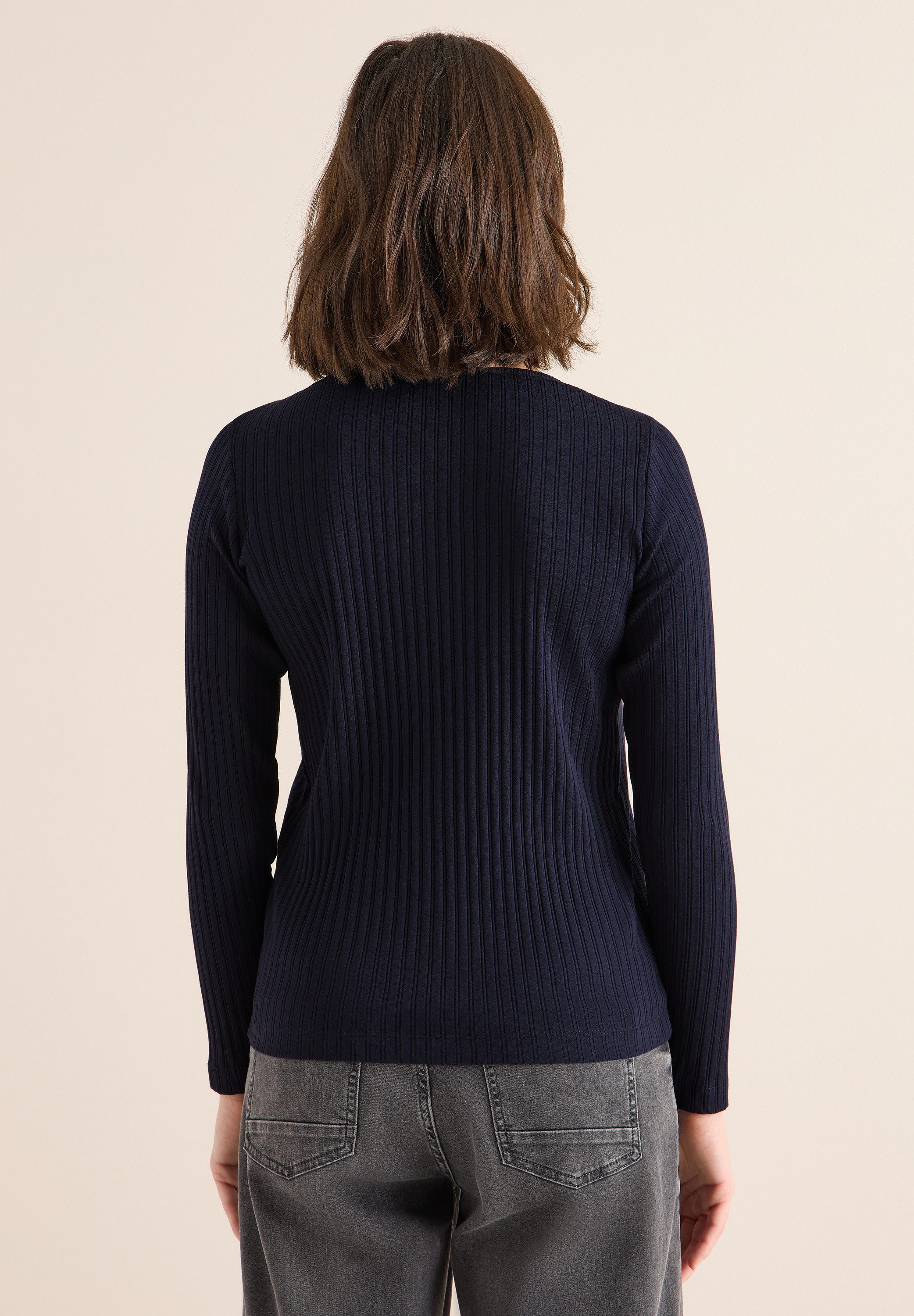 CECIL Langarmshirt mit U-Boot-Ausschnitt günstig online kaufen