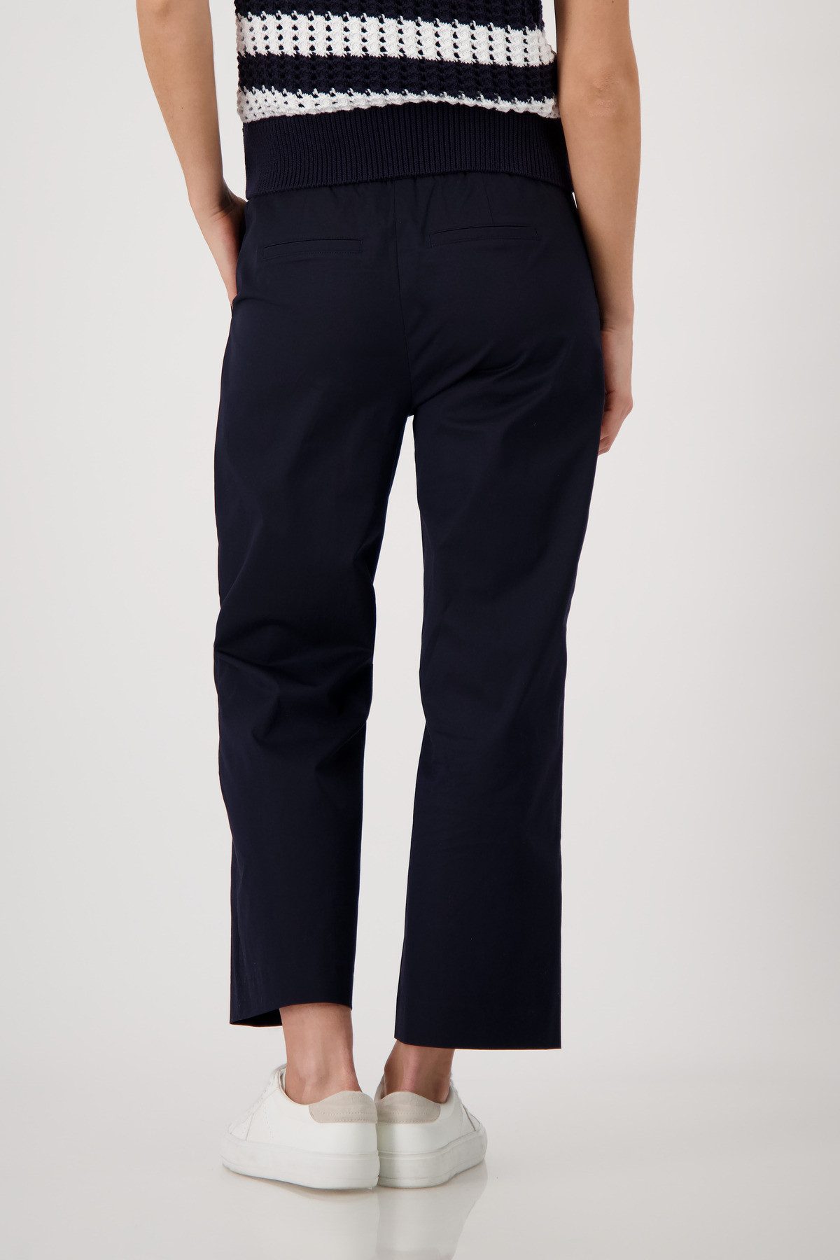 Monari Culotte Hose Sarah s Basic Cotton Regular fit mit elastischem Bund