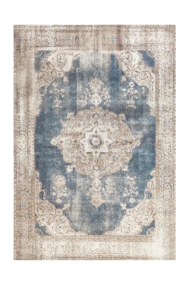 Qiyano Teppich Kurzflorteppich Hikina 100 Blau günstig online kaufen