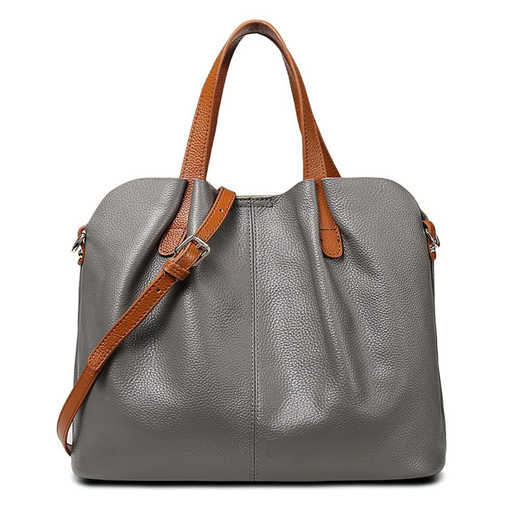 Schultertasche Henkeltasche Damen aus hochwertigem Leder für den Alltag