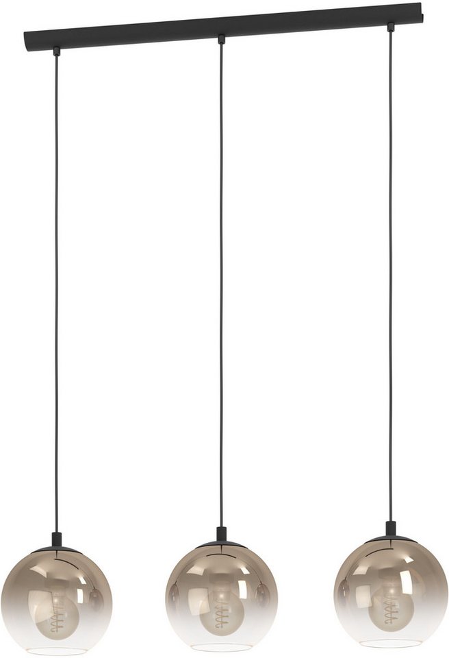 EGLO Hängeleuchte ARISCANI 1 Pendellampe - Stahl - E27 - 3X60W - IP20, ohne Leuchtmittel, Hängelampe, Deckenlampe, Wohnzimmer, Esszimmer, …
