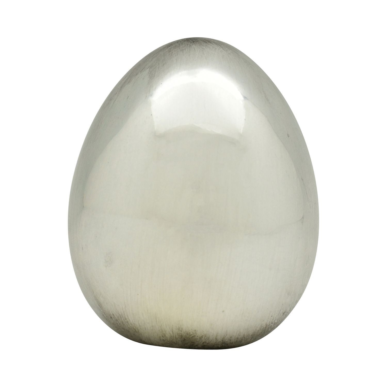 Osterei Ei ArgenT, silber, Dolomite, 9,5x9,5x12,5 cm