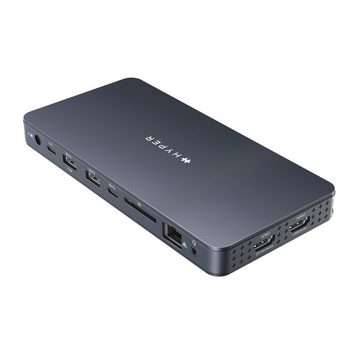 Targus USB-Verteiler HyperDrive Universal USB-C 10-in-1 Dual HDMI Docking Station