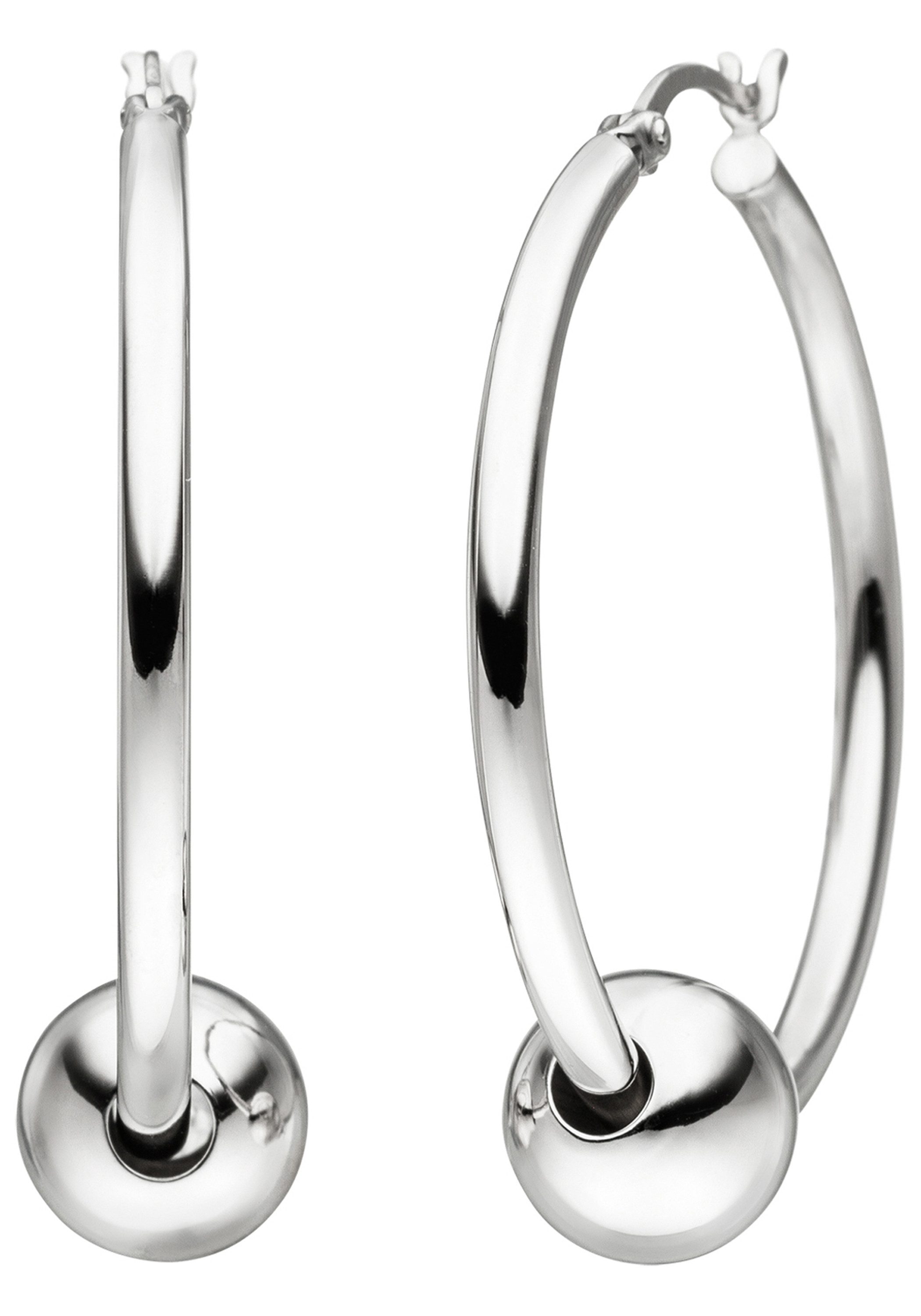 JOBO Paar Creolen Kugel, 925 Silber günstig online kaufen