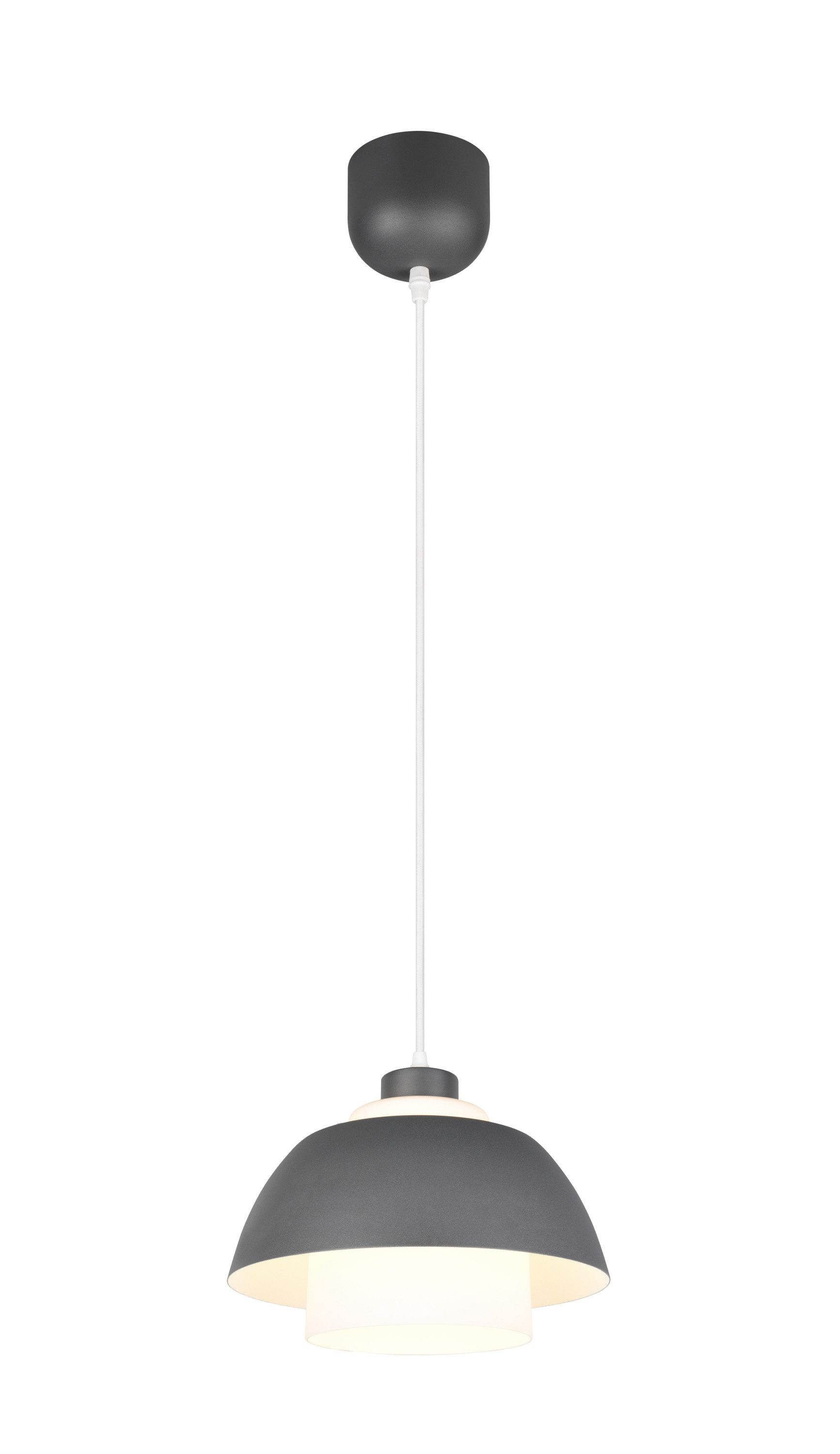 Reality Leuchten Pendelleuchte Reality Leuchten Pendelleuchte TILOS anthrazit DH 30x150 cm grau