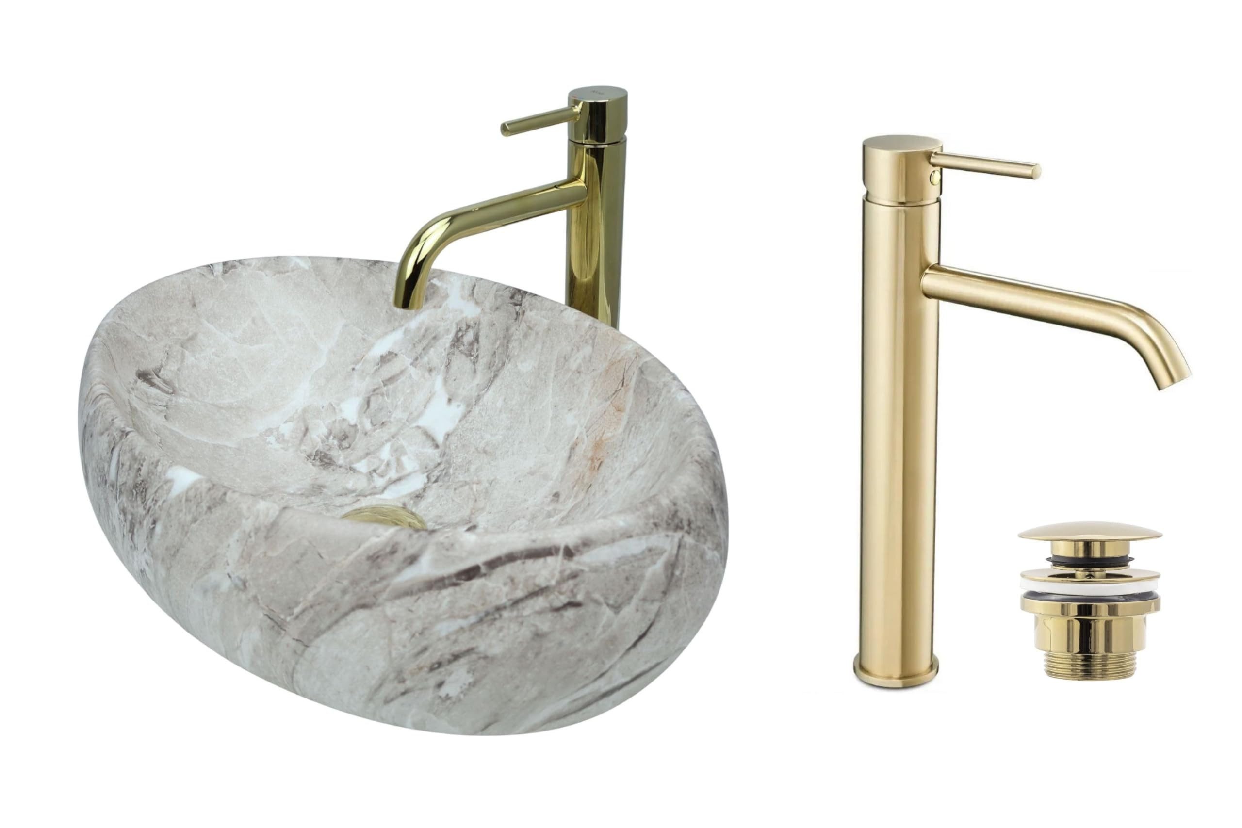 GTM Design Aufsatzwaschbecken LINDA Modern Waschbeckenm günstig online kaufen