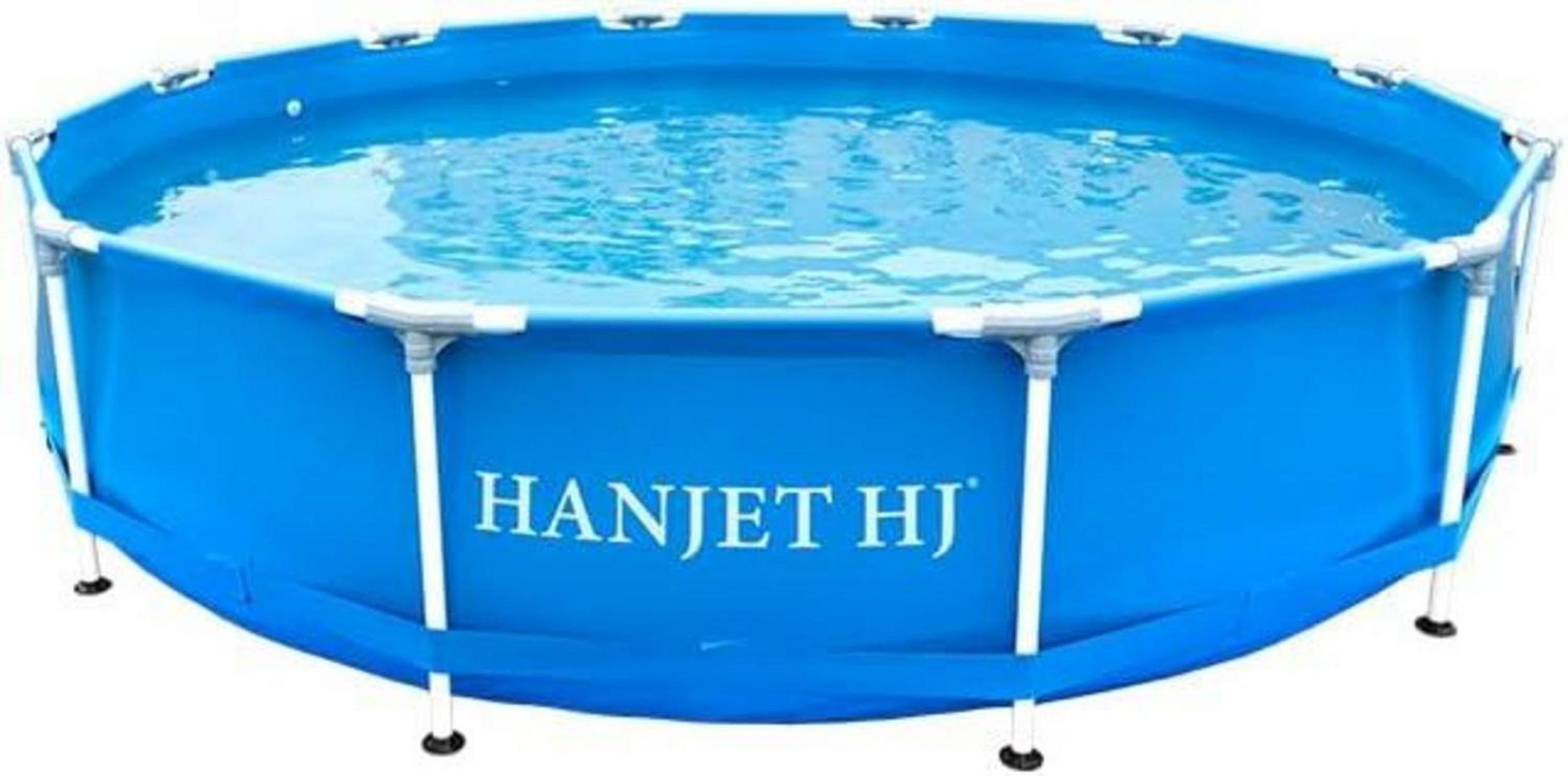 Framepool Frame Pool Metallrahmen Planschbecken Ø244x51cm Schwimmbecken Blau