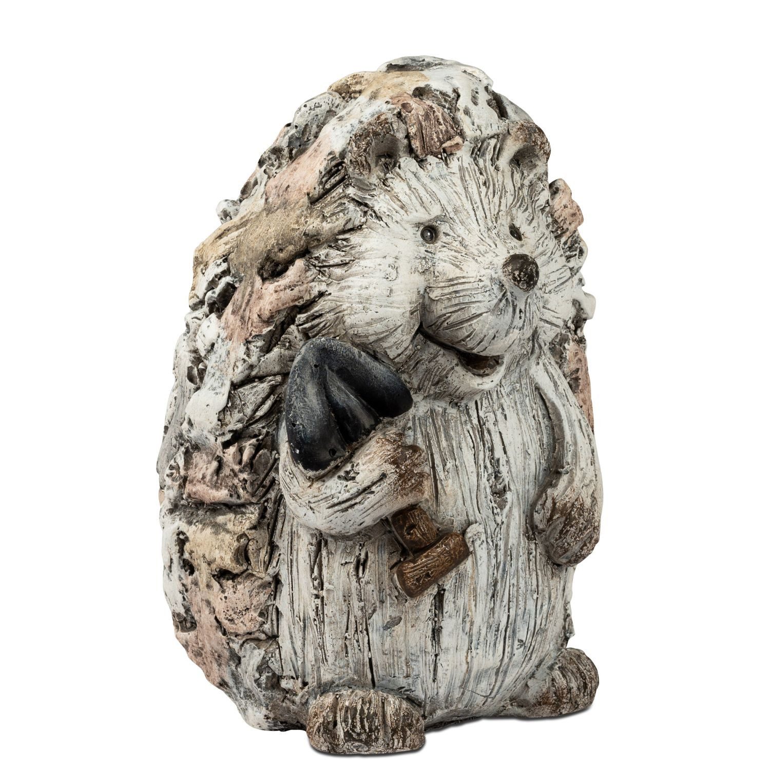 formano Dekofigur Vintage Stone, Höhe: 30cm, Farbe: Grau, Motiv: Igel