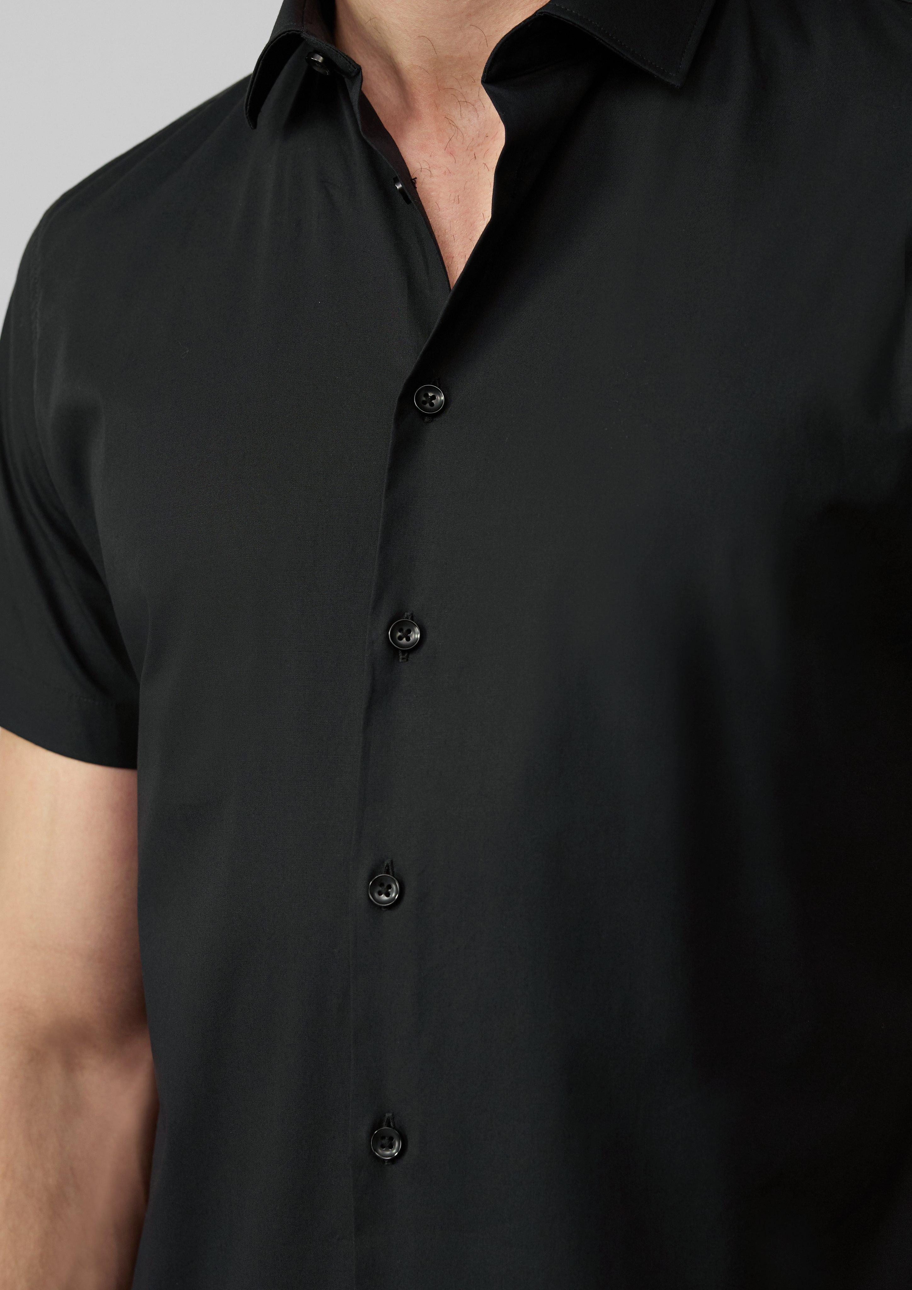 s.Oliver BLACK LABEL Kurzarmhemd Tailored Fit: günstig online kaufen