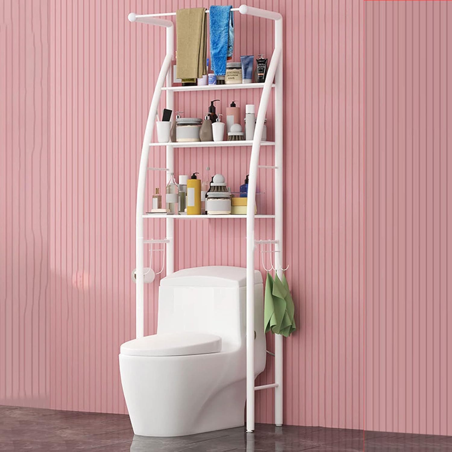 Masbekte Badregal Standregal, Toilettenregal, 3-lagiges Lagerregal, günstig online kaufen