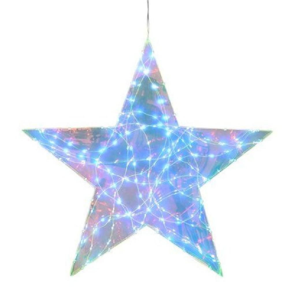 Giftcompany Weihnachtsbaumkugel Leuchtobjekt Glow Stern mit LED irisierend (76cm)