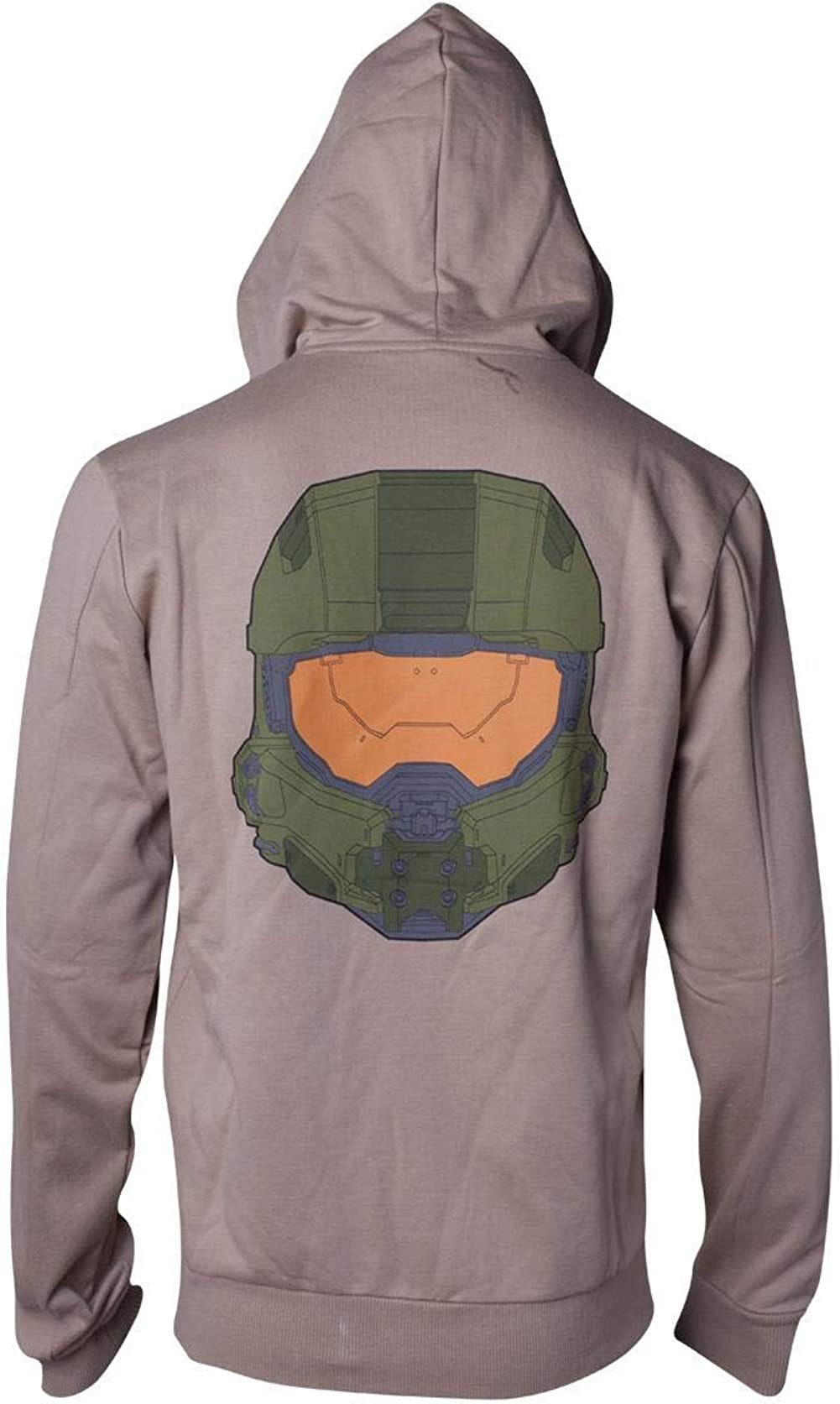 Sweatshirt L XXL M S Masterchief Halo XL Grey Sweatshirt Hoodie Kapuze Halo Helmet Hoodie mit