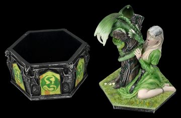 Figuren Shop GmbH Schmuckkasten Schatulle Anne Stokes - Dragon Friendship Sommer - Fantasy Deko Schmuc