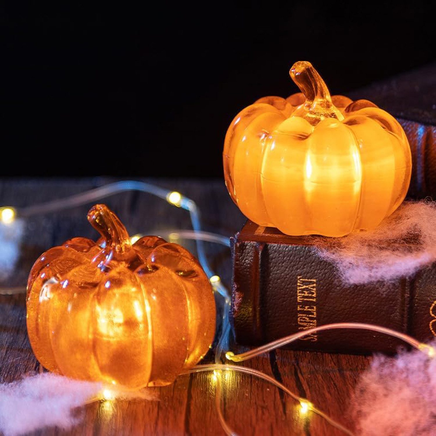 Coonoor LED-Dekofigur Herbstdeko Kürbis Halloween Deko günstig online kaufen