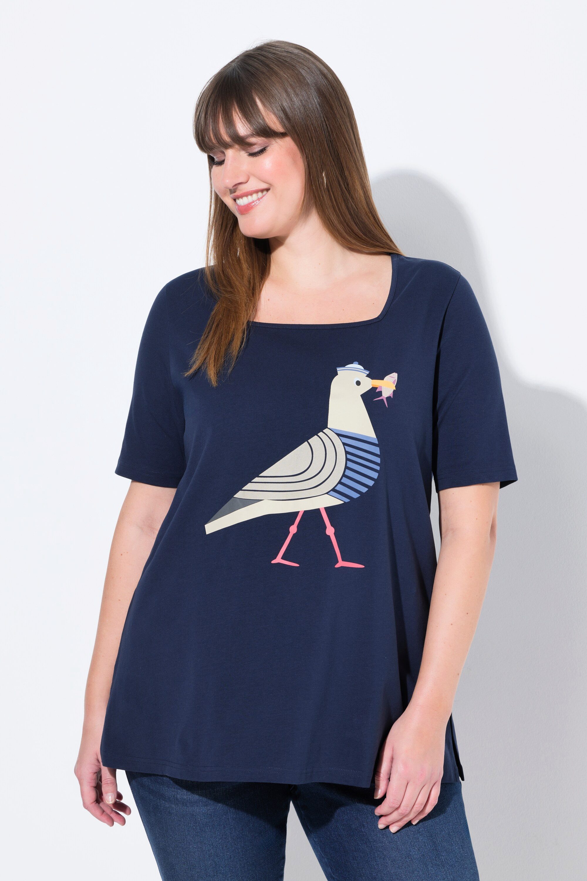 Ulla Popken T-Shirt T-Shirt Möwe Classic günstig online kaufen