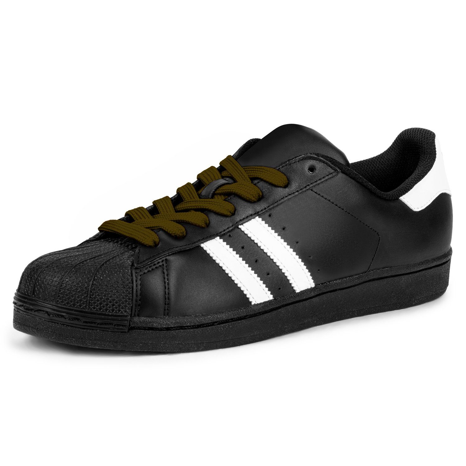 Mount Swiss Schnürsenkel 2 Paar flache SCHNÜRSENKEL 12mm breit für Sneaker und Sportschuhe -