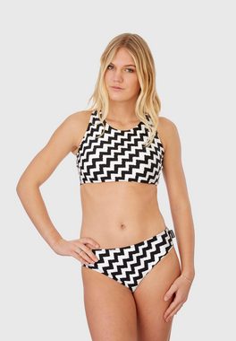 Beco Beermann Triangel-Bikini-Top Black & White, mit auffälliger Criss Cross-Schnürung im Rücken für festen Halt