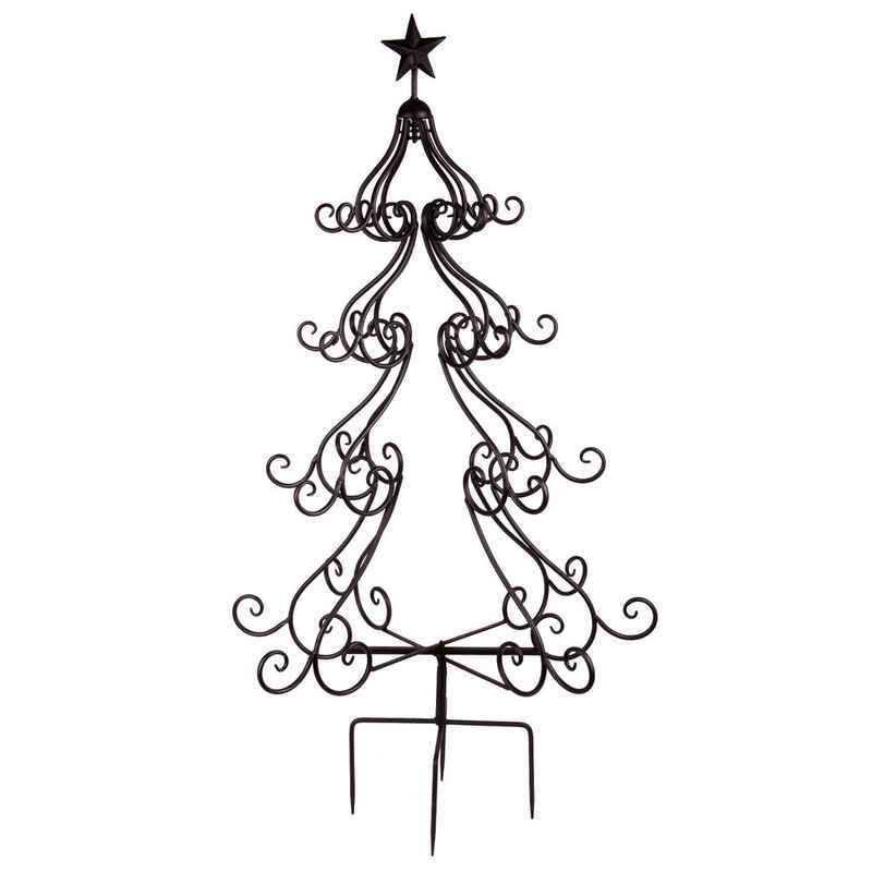 UNUS GARDEN Gartenstecker Stecker Zink Weihnachtsbaum (1-St., 123 x 66 cm (HxB) Weihnachtsbaum Weihnachtsfigur Tanne Metall Figur Deko Weihnachtsdeko