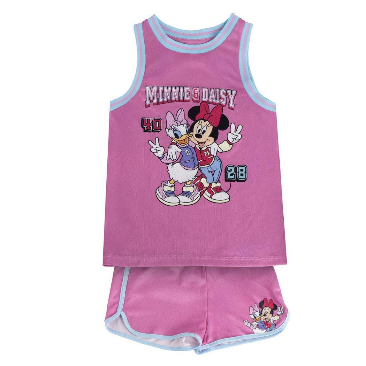 Disney Minnie Mouse Freizeitanzug - Kinder Trainingsset 2 Teilig Sportbekleidung Schule Freizeit (2-tlg)