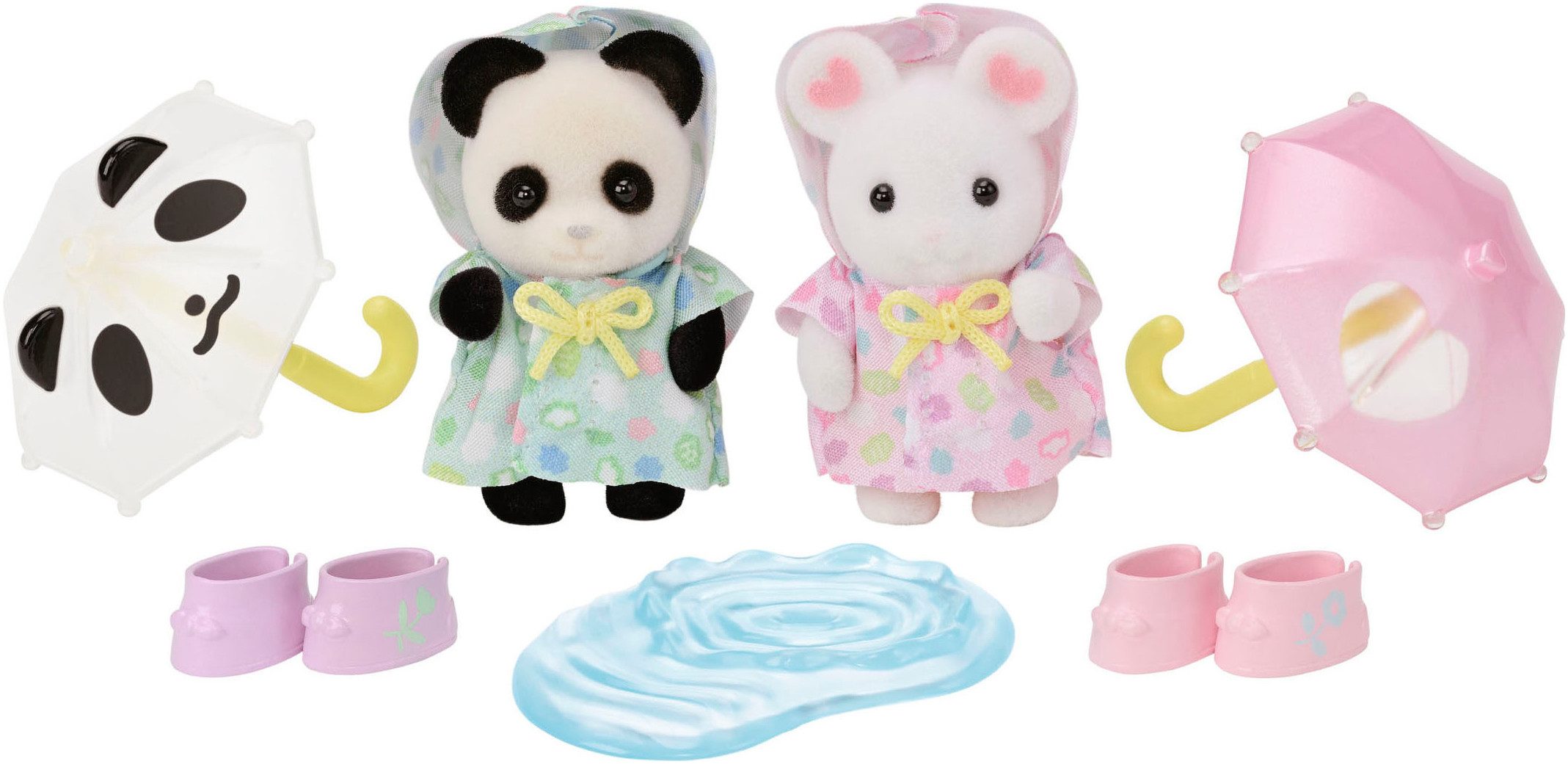 Sylvanian Families Spielfigur Erlebniskindergarten Freunde “Regenwetter” (5748)