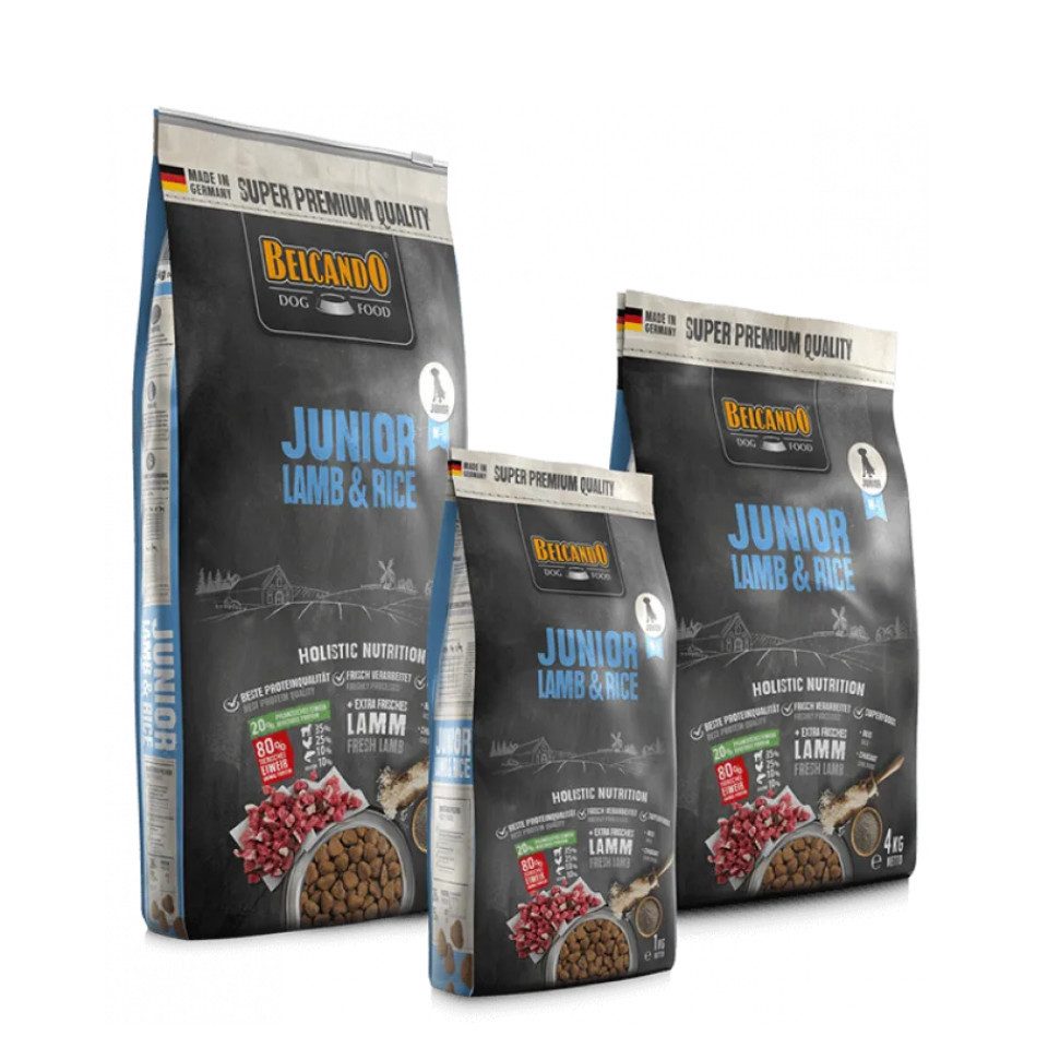 Belcando Junior Lamb & Rice - leicht verdauliches Trockenfutter für junge Hunde, Trockenfutter für: Hunde
