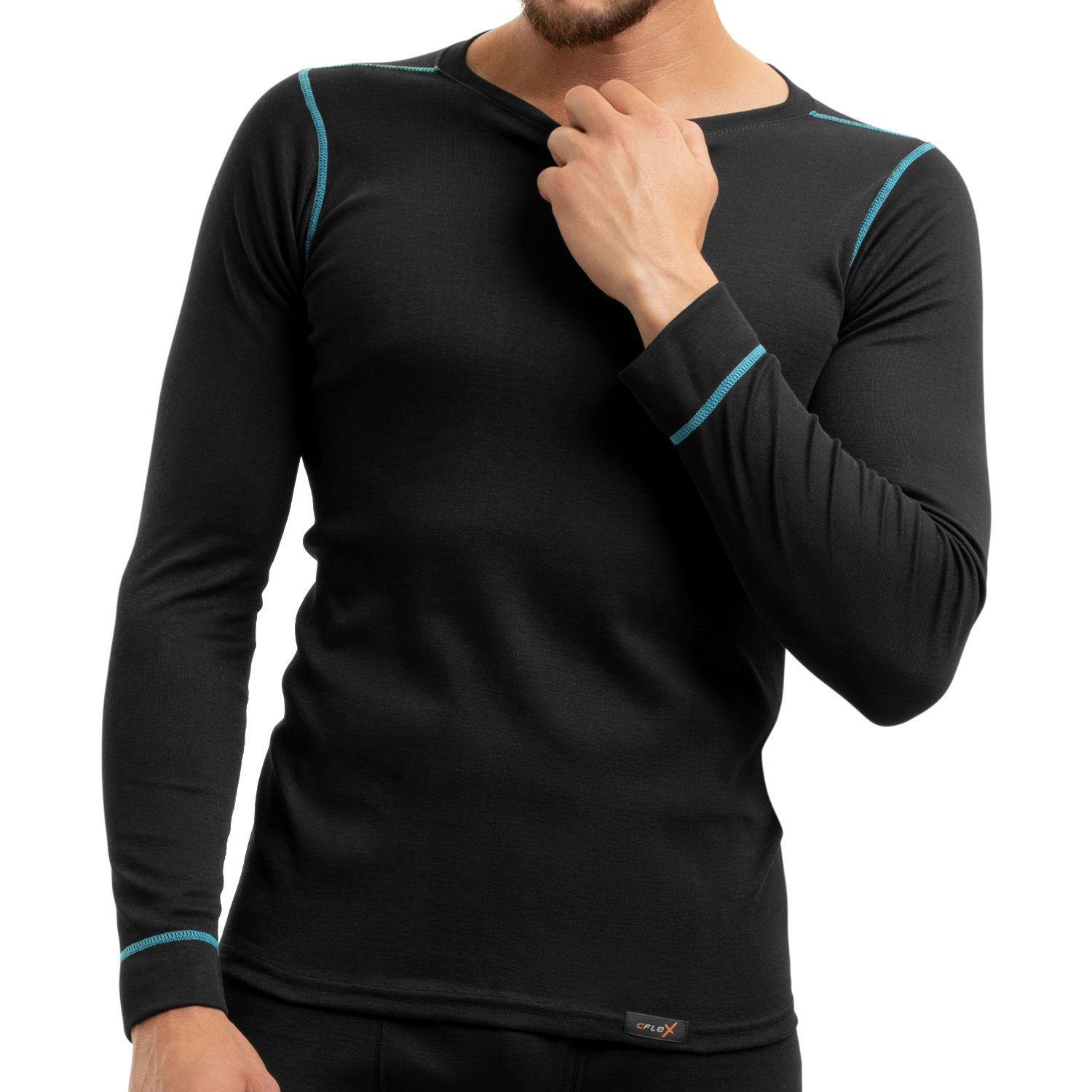 Funktionshemd Herren Ski- & Thermohemd - warme Unterwäsche Langarm POLARDRY