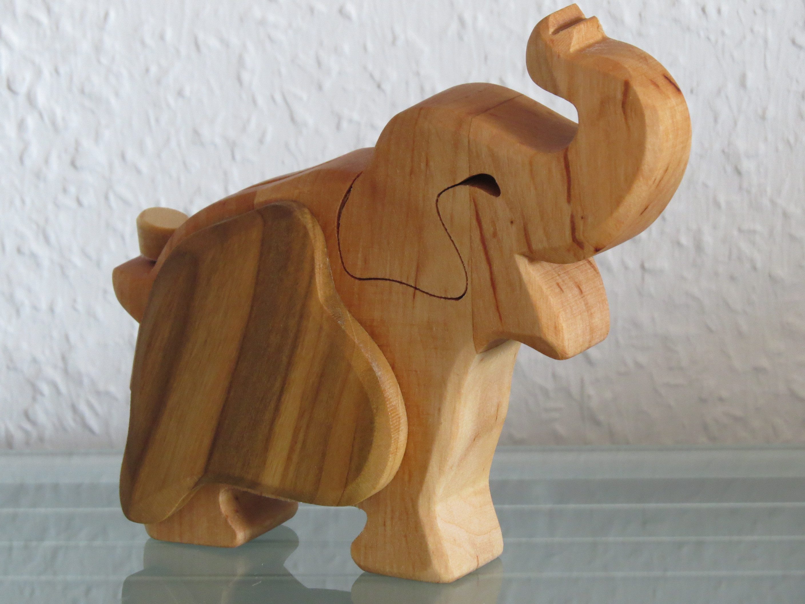 Spardose Spardose Elefant Elefanten Dekofigur Tiere Afrika Asien Holz
