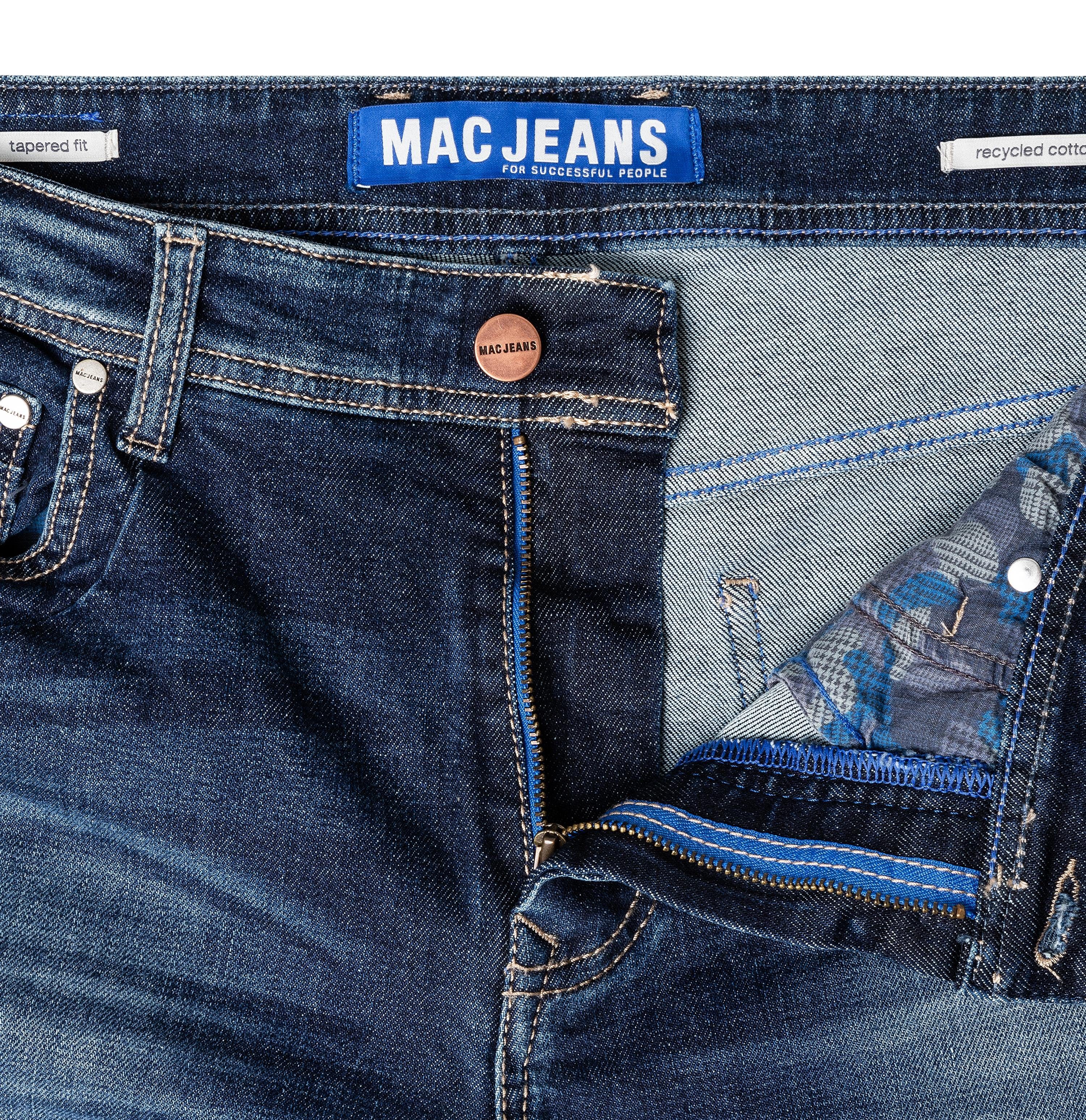 MAC 3D wash GARVIN 6694-00-1980 SHORT blue dark MAC H777 5-Pocket-Jeans