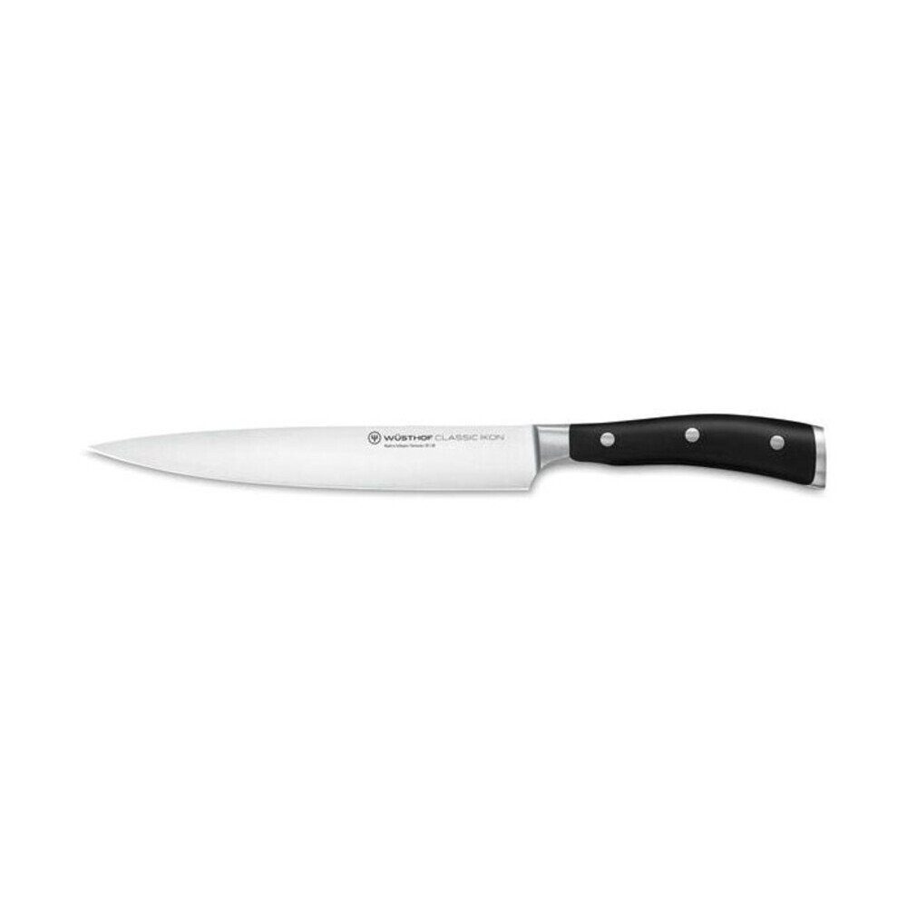 WÜSTHOF Schinkenmesser Schinkenmesser Classic Ikon 20cm, Schinkenmesser Classic Ikon, schwarz