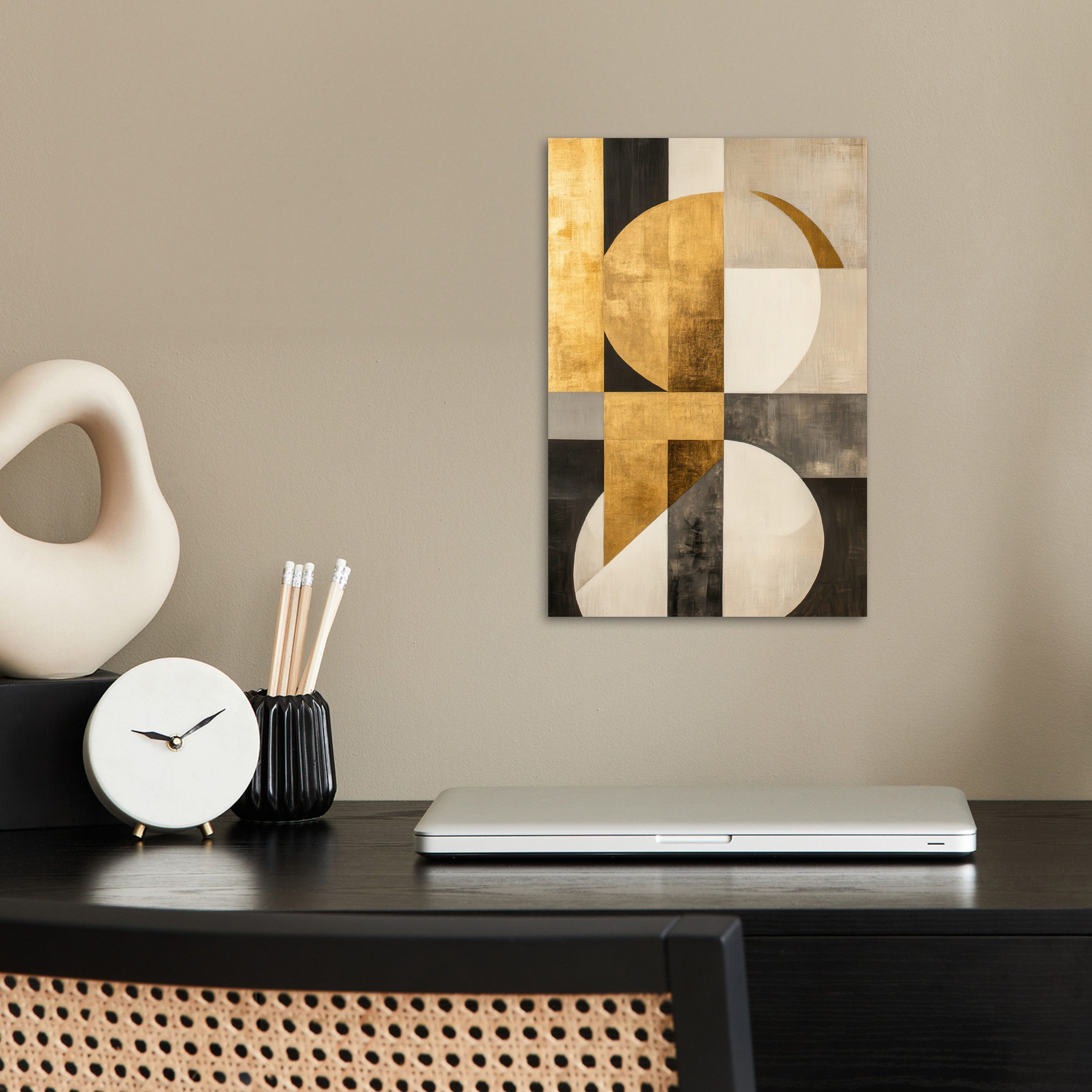 MuchoWow Poster Abstrakt - Gold - günstig online kaufen
