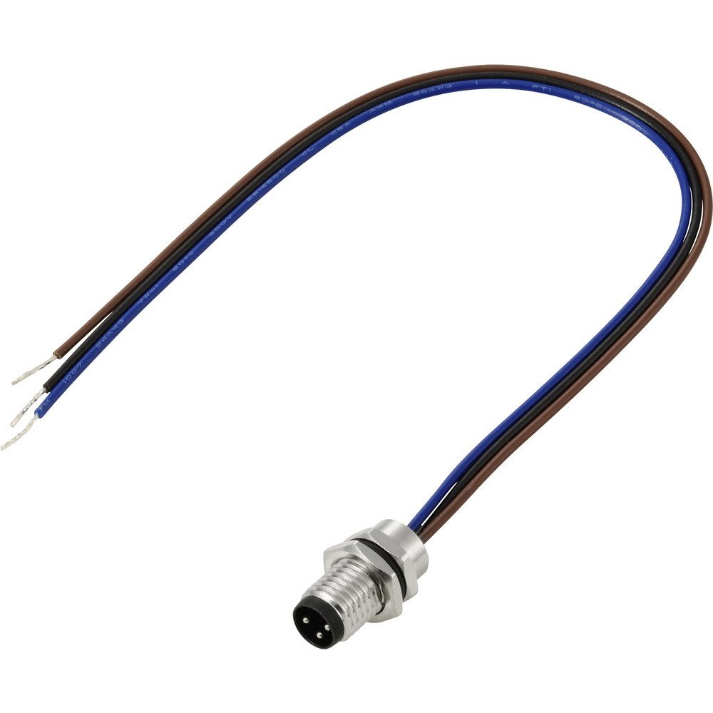 TRU COMPONENTS Steckdose TRU COMPONENTS TC-13751896 Anschlussleitung M8 x 1 Stecker, gerade 0.2, TC-13751896