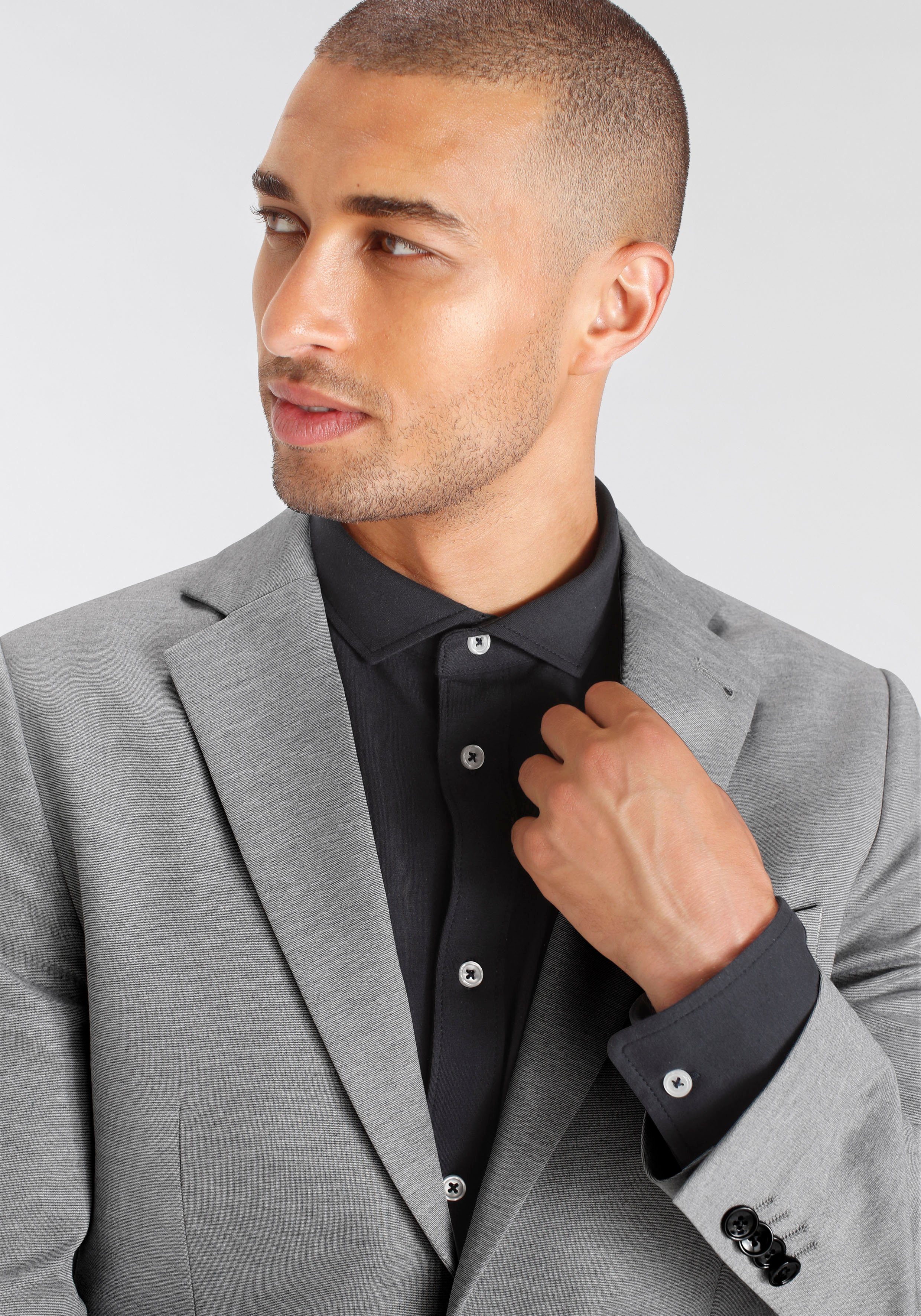 Bruno Banani Anzug Jersey (Sakko & Hose) elastische Qualität