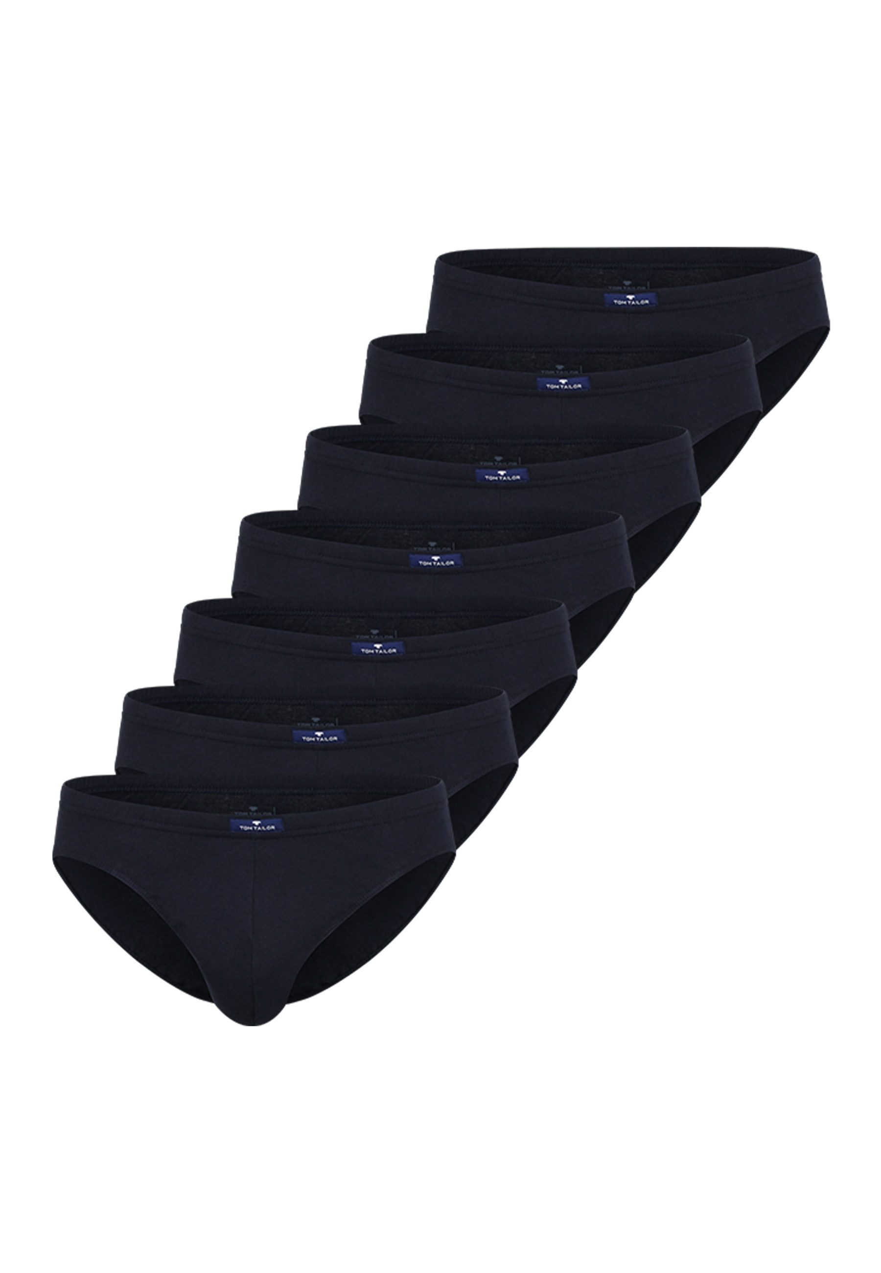 TOM TAILOR Slip TOM TAILOR Herren Slip blau uni 7er Pack (7-St)