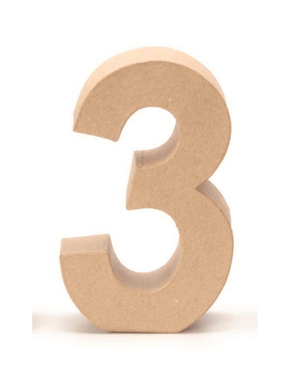 Glorex Dachpappe Glorex Papp-Zahl 3 17,5 x 5,5 cm