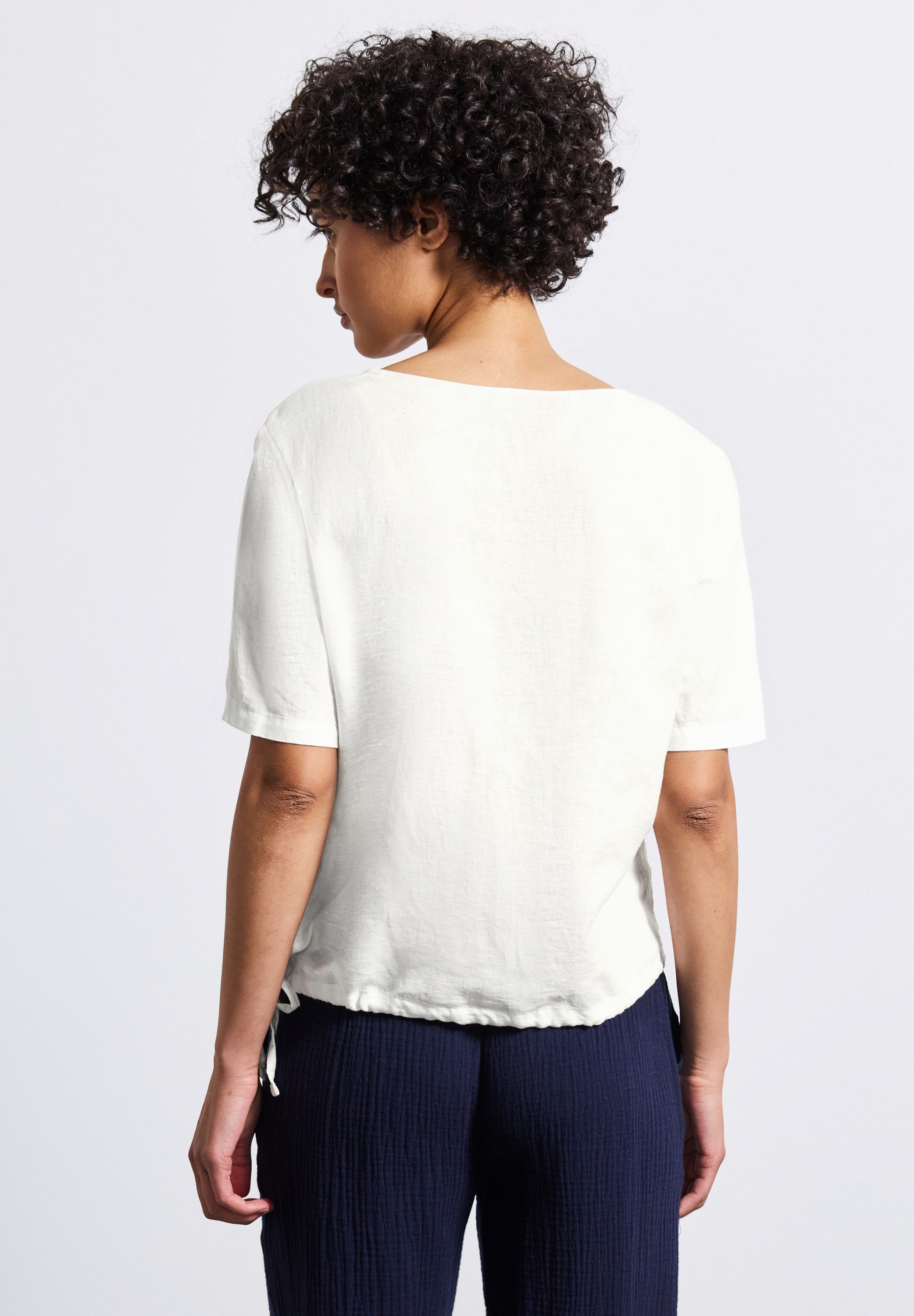 STREET ONE Shirtbluse mit Leinenanteil günstig online kaufen