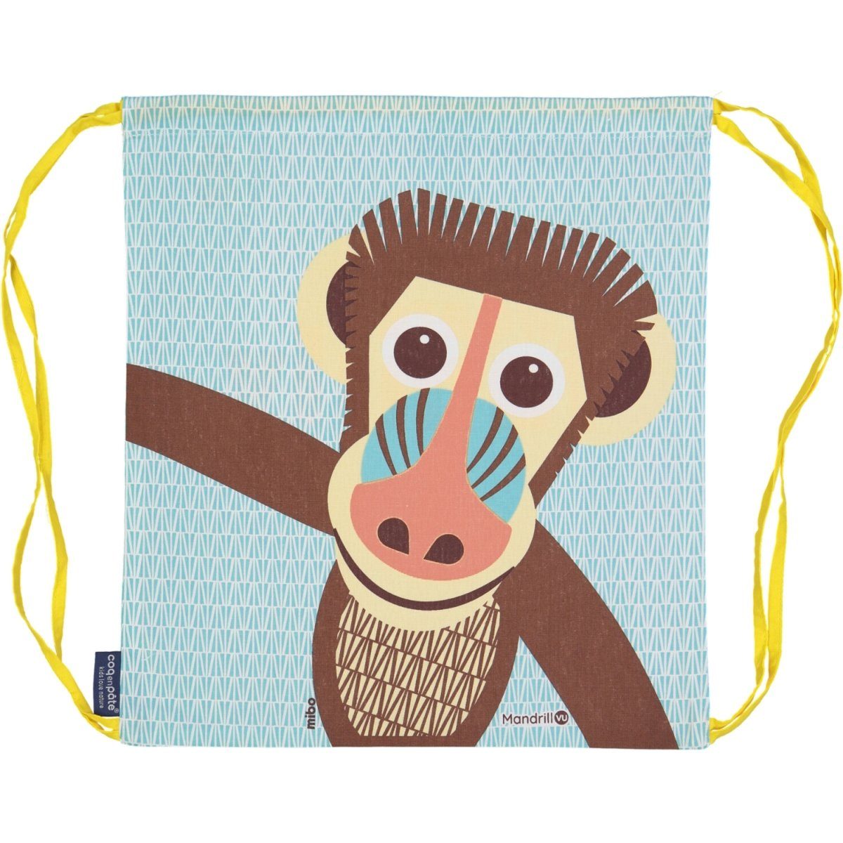 COQ EN PATE Turnbeutel Turnbeutel MIBO 37 x 33 cm Sportbeutel Zuziehbeutel Tiermotive