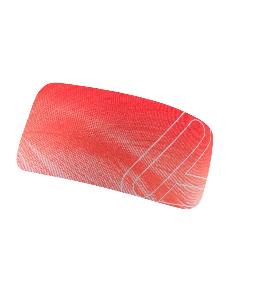 Löffler Stirnband Elastic Headband Open Cut (leicht, elastisch) rot/pink