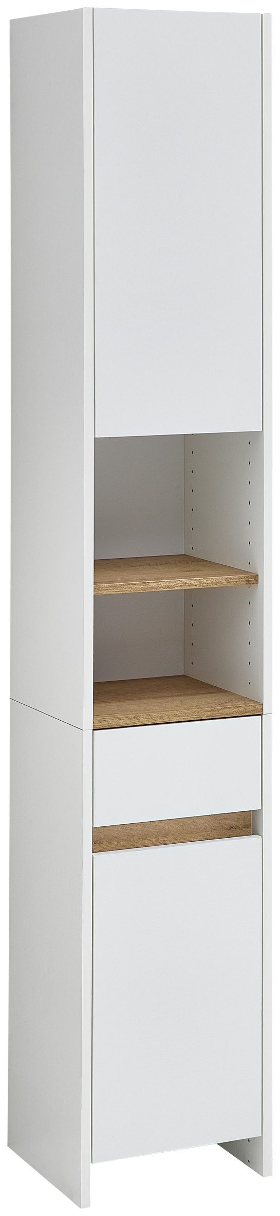 Saphir Hochschrank Quickset 100, Badschrank 32,4 cm, 2 Türen und 1 Schublad günstig online kaufen
