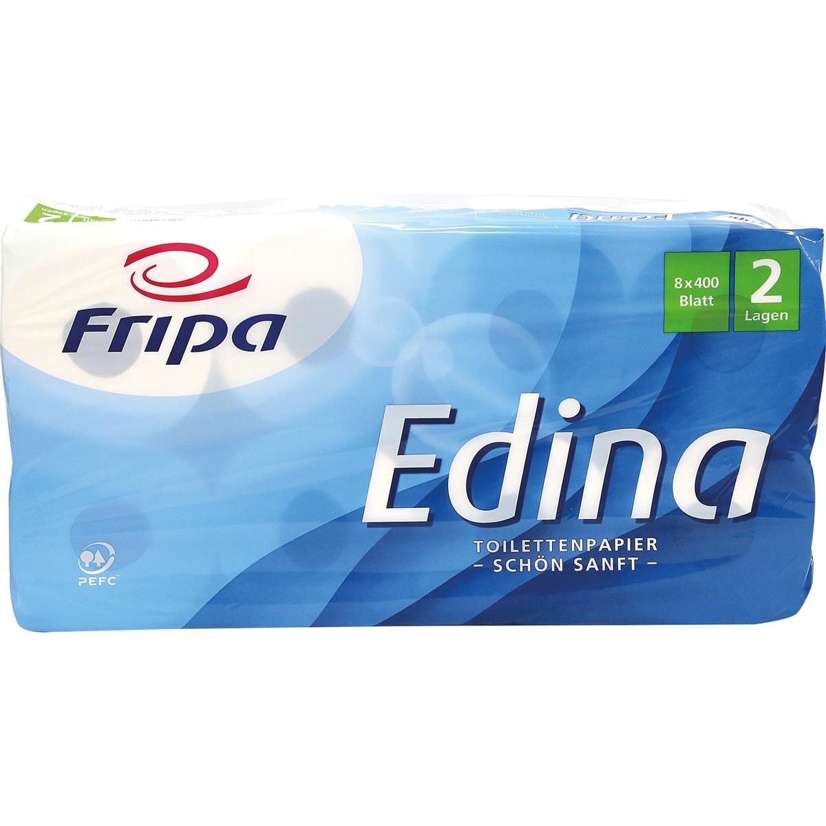 Fripa Туалетная бумага fripa 1010809 Fripa Туалетная бумага Edina, 2-lagig, hochweiß